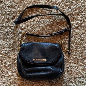 Michael Kors Black and Gold small crossbody